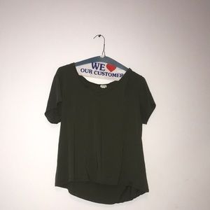 army green soft tee